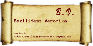 Bazilidesz Veronika névjegykártya